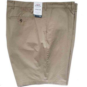 IZOD Saltwater Shorts Khaki Flat Front Relaxed Men's Size 54